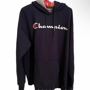 Navy blue champion sweatshirt